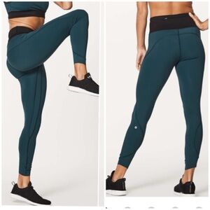 Lululemon Run The day 7/8 Tight 25” In Submarine Black Size 4